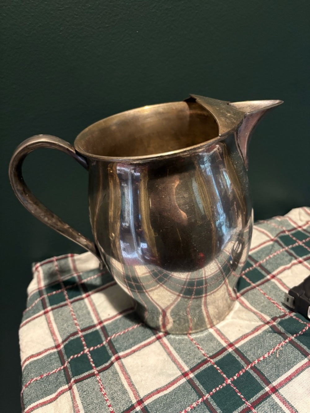 Antique EPC Silver Decorative Pitcher with Spout